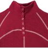imageGirls Long Sleeve Waffle Knit TShirt Burgundy