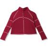 imageGirls Long Sleeve Waffle Knit TShirt Burgundy