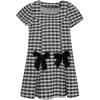 imageSpeechless Girls 716 Boucl Short Sleeve Aline Party DressBlackIvory
