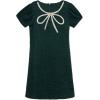 imageSpeechless Girls Short Sleeve Velvet Fit and Flare Tween Party DressHunter
