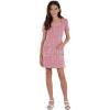 imageSpeechless Girls Short Sleeve Knit Boucle DressBurgundyIvory