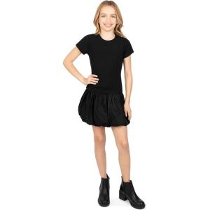 imageSpeechless Girls Short Sleeve Drop Waist Bubble Party DressBlack