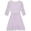 imageSpeechless Girls 34 Sleeve Ruffled Knit DressLilacWhite