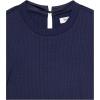 imageSpeechless Girls Long Sleeve Rib Knit Dress and PurseNavy