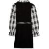 imageSpeechless Girls Long Sleeve Shift DressBlackIvory