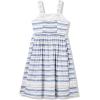 imageSpeechless Girls Sleeveless Pinafore Cotton Poplin DressWhiteDenim