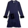 imageSpeechless Girls Long Sleeve Rib Knit Dress and PurseNavy