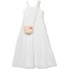 imageSpeechless Girls Sleeveless Maxi Tiered Dress and HandbagWhite