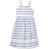 imageSpeechless Girls Sleeveless Pinafore Cotton Poplin DressWhiteDenim