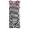 imageSpeechless Girls Sleeveless Rib Knit Ruched DressBlackWhite