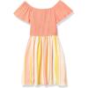 imageSpeechless Girls Smocked Bodice Fit and Flare DressCoral