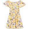 imageSpeechless Girls Smocked Bodice Fit and Flare DressOrange Floral