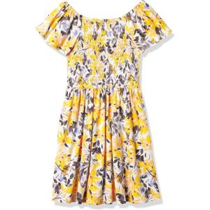 imageSpeechless Girls Smocked Bodice Fit and Flare DressMulti Floral