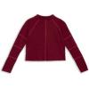 imageSpeechless Girls Long Sleeve Waffle Knit TShirtBurgundy