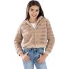 imageSpeechless girls Long Sleeve Boxy Faux Fur JacketTan