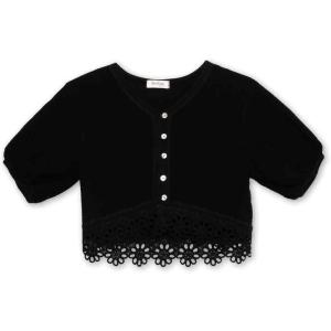 imageSpeechless Girls 34 Sleeve HiLow Woven Flowy TopBlack