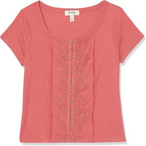imageSpeechless Girls Corset Rib TopCoral