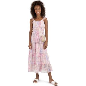 imageSpeechless Girls Flutter Sleeve Chiffon Maxi DressBlushblue