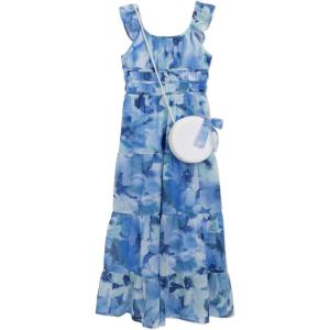 imageSpeechless Girls Flutter Sleeve Chiffon Maxi DressIvoryblue