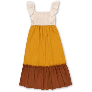 imageSpeechless Girls Flutter Sleeve Empire Waist Maxi DressIvoryMtard