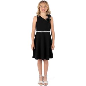 imageSpeechless Girls One Shoulder Skater Party DressBlack