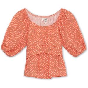 imageSpeechless Girls Rayon Gauze TopCoral