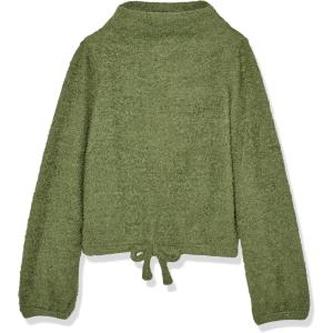 imageSpeechless girls Long Sleeve Mock Neck TopForest Green