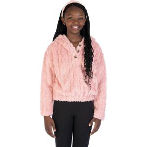 imageSpeechless girls Long Sleeve Plush HoodieBlush
