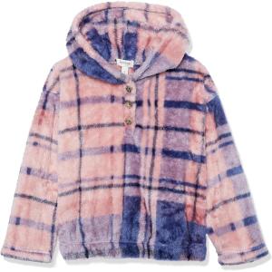 imageSpeechless girls Long Sleeve Plush HoodieNavyBlush