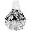 imageSpeechless Girls HighLow Sleeveless Party DressBlackGrey Floral