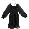 imageSpeechless Girls Long Sleeve Glitter Jersey Party Dress and HeadbandBlack