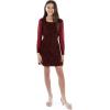 imageSpeechless Girls Long Sleeve Glitter Knit Aline Party DressRed