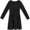 imageSpeechless Girls Long Sleeve Lurex Knit Skater Party DressBlack