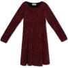 imageSpeechless Girls Long Sleeve Lurex Knit Skater Party DressRed