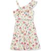 imageSpeechless Girls Ruffled One Shoulder Fit and Flare Sleeveless DressOff WhiteFloral