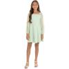 imageSpeechless Girls Scuba Crepe Party Dress with Long Sheer Dew Drop SleevesMelon