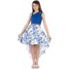 imageSpeechless Girls Sleeveless Maxi High Low Maxi Party DressBlueIvory