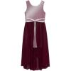imageSpeechless Girls Sleeveless Maxi High Low Sparkly Party DressBurgundy