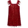 imageSpeechless Girls Sleeveless Sequin Party DressBurgundy