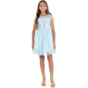 imageSpeechless Girls Cap Sleeve Sequined Party DressSky Blue