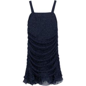 imageSpeechless Girls Glitter Mesh Ruffle Hem Party DressNavy