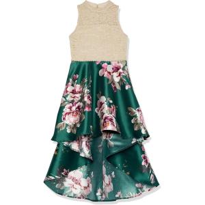 imageSpeechless Girls HighLow Sleeveless Party DressGoldHunter Green