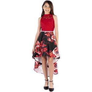 imageSpeechless Girls HighLow Sleeveless Party DressRedBlack Floral