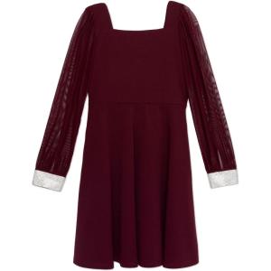imageSpeechless Girls Long Sleeve Aline Party DressBurgundy