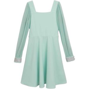 imageSpeechless Girls Long Sleeve Aline Party DressMint
