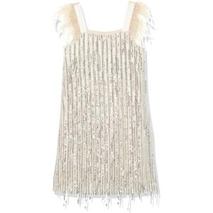 imageSpeechless Girls Sleeveless Sequin Party DressBeigeSilver