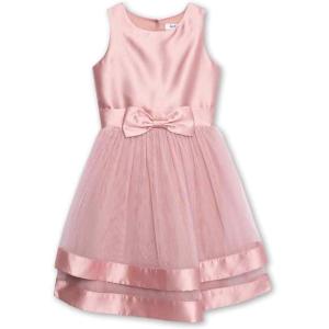 imageSpeechless Girls Sleeveless Tiered Party DressDark Rose