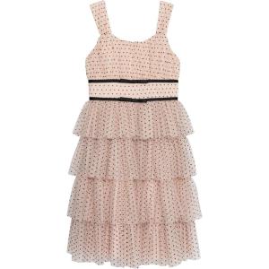 imageSpeechless Girls Sleeveless Tiered Tulle Midi Party DressBlushBlack