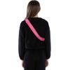 imageSpeechless Girls Long Sleeve Teddy Knit Pullover with FannypackBlack