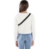 imageSpeechless Girls Long Sleeve Teddy Knit Pullover with FannypackIvory